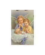 Obraz na dreve (141/7) 2 anjeli s dieťať                                        